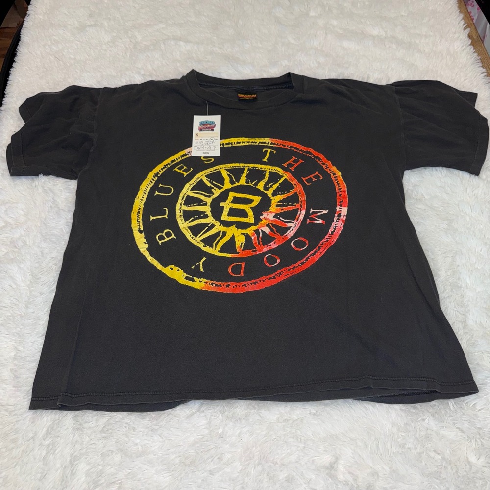 Brockum The Moody Blues T-Shirt Mens XL Black Excellent 1993 Tour Single Stitch